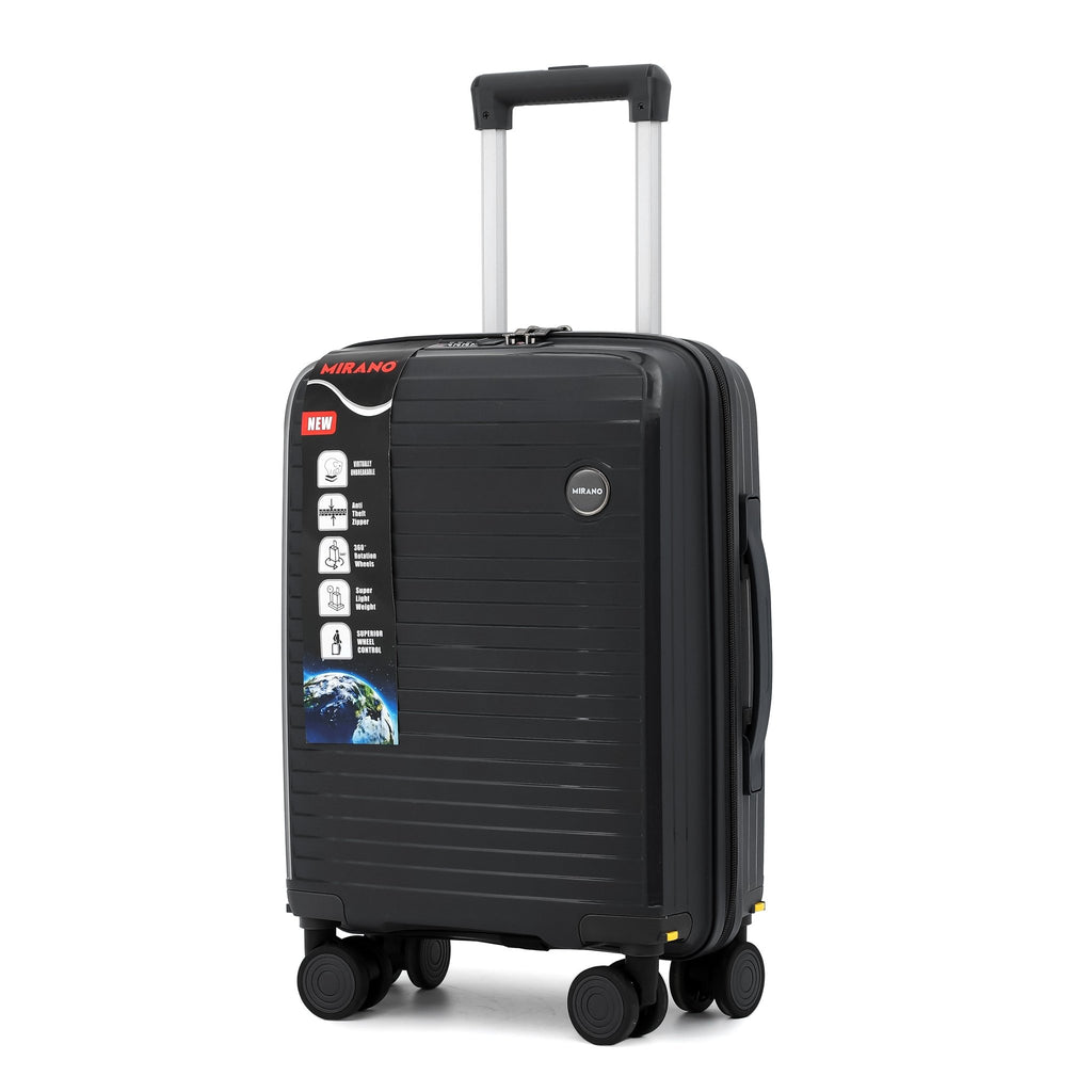 Troler Mirano Genoa, 45 cm, Negru - TROLERE - Mirano - Mirano - Black - Mirano - Trolere - Troler