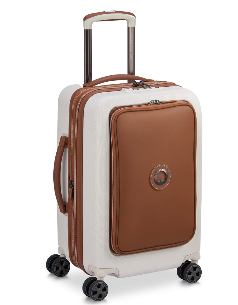 Delsey Paris, Chatelet leather expandable, 55 cm, Angora - TROLERE - Delsey - Mirano - Delsey - Delsey Special - Trolere - Troler