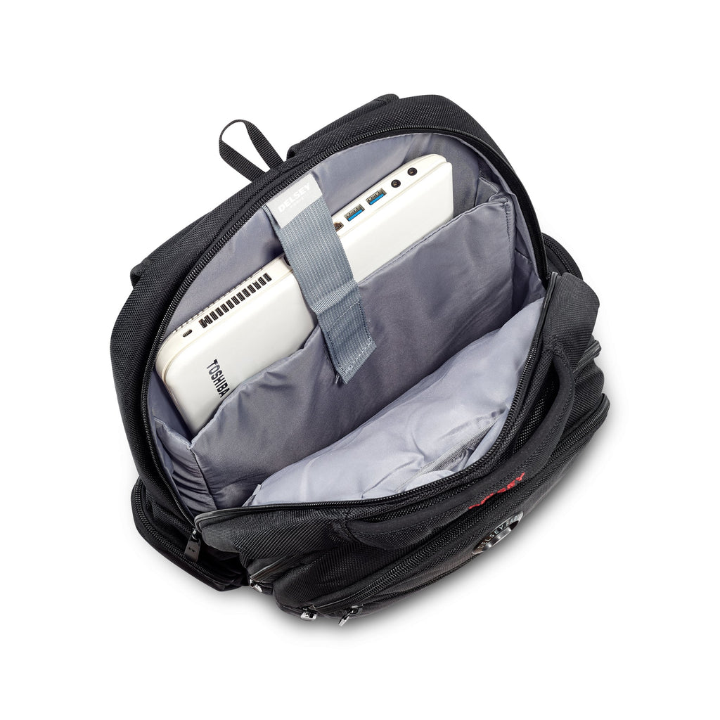 Rucsac Delsey Paris, Flier, Negru - Rucsacuri - Delsey - Mirano - Black - Delsey - Trolere - Troler