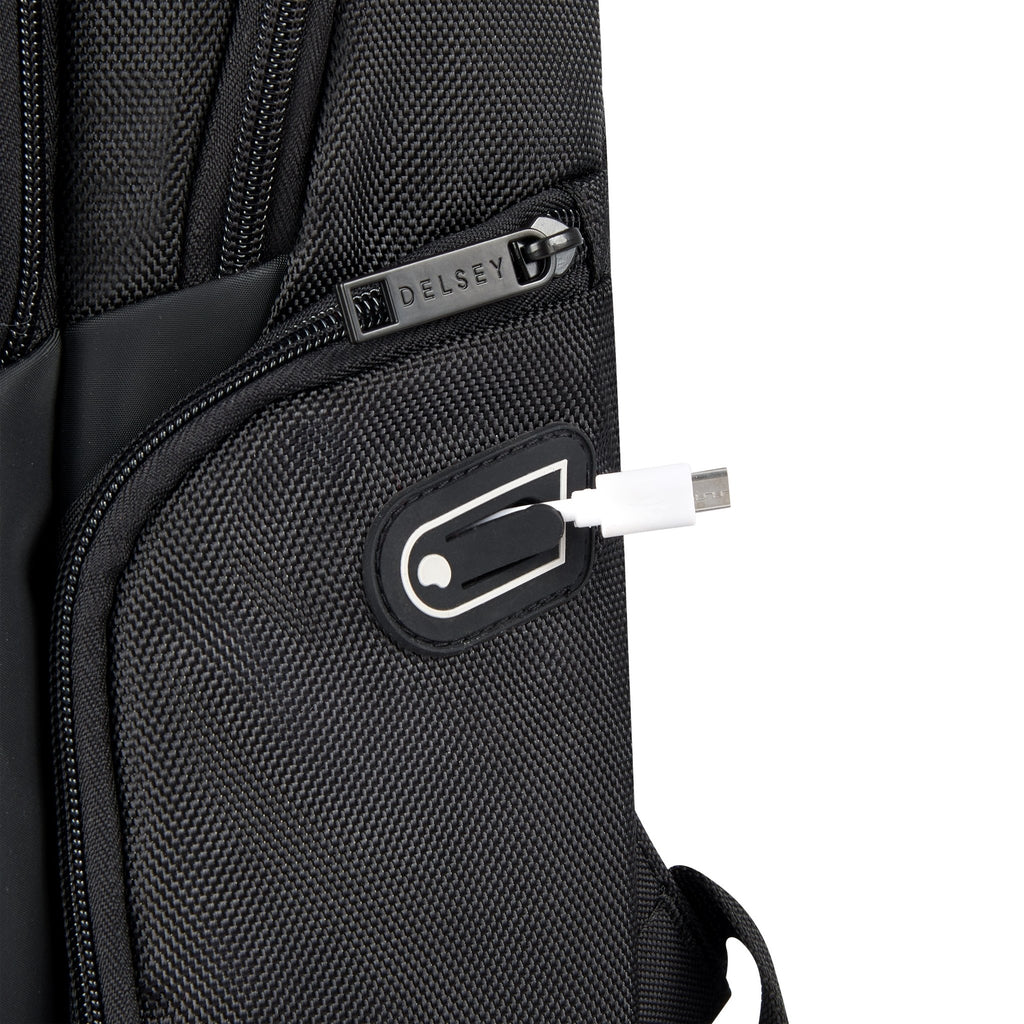 Rucsac Delsey Paris, Parvis Plus, Black - Rucsacuri - Delsey - Mirano - Black - Delsey - Trolere - Troler