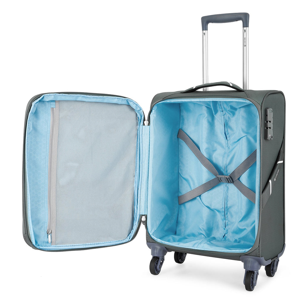 Troler Carlton Amberlite, Marca Engleza, 55 cm, Gri - TROLERE - CARLTON - Mirano - Carlton - Grey - Trolere - Troler