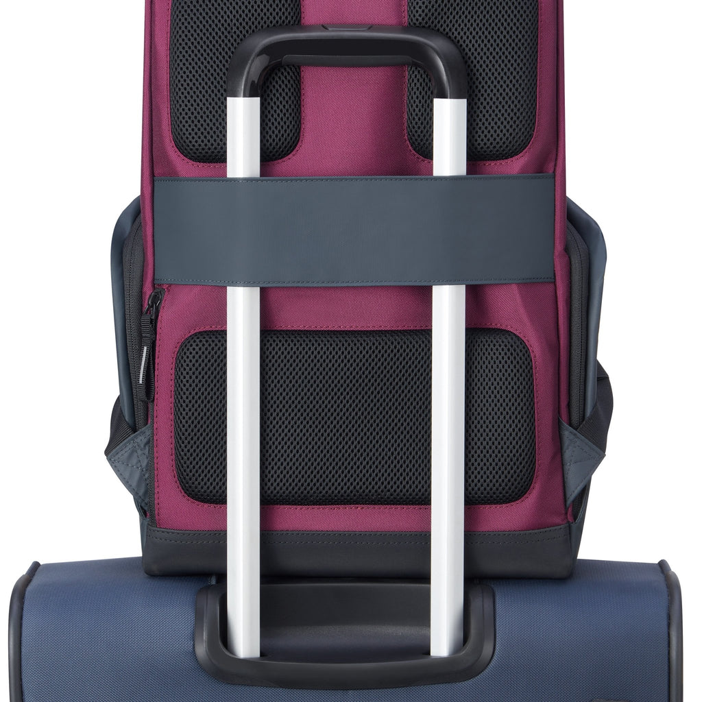 Rucsac Delsey - Securflap, 16" Burgundy - Rucsacuri - Delsey - Mirano - Delsey - Red - Trolere - Troler