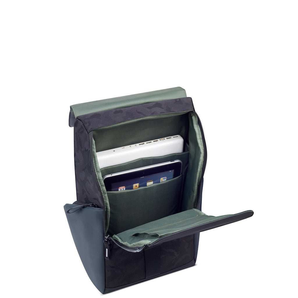 Rucsac Delsey - Securflap, 16" Black Camouflage - Rucsacuri - Delsey - Mirano - Black - Delsey - Trolere - Troler